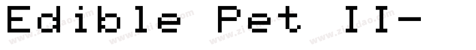 Edible Pet II字体转换